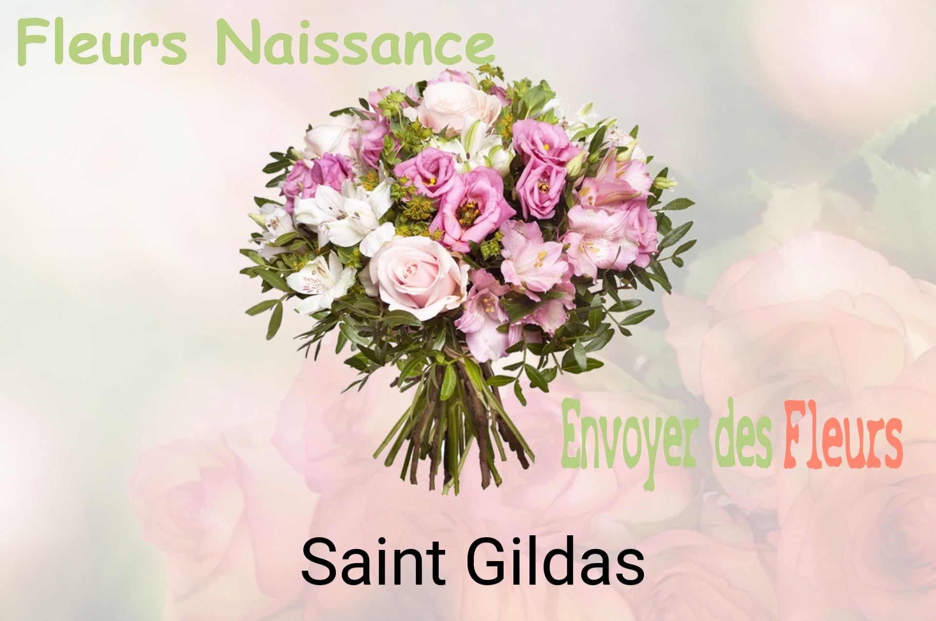Bouquet de fleurs de naissance livré à Saint-Gildas